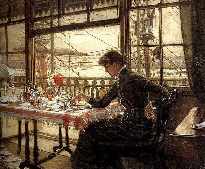 James Tissot Room Overlooking the Harbour China oil painting art